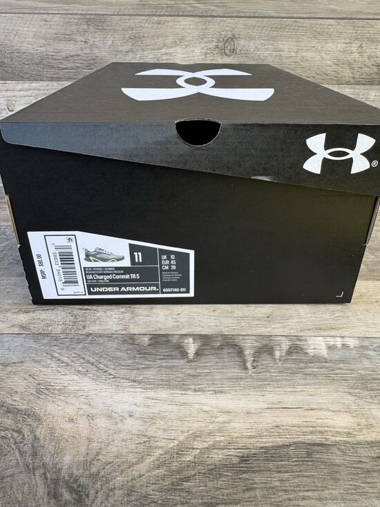 Under Armour UA Charged Commit TR 5 Men’s Size 11 Gray Lime Training Shoes New main image 12
